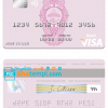 editable template, Palestine Bank of Palestine visa debit card, fully editable template in PSD format