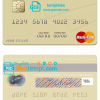 editable template, Panama Banco Banistmo mastercard, fully editable template in PSD format