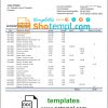 editable template, Panama Banistmo bank statement template in Word and PDF format