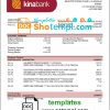 editable template, Papua New Guinea Kina Securities Limites bank statement template in Word and PDF format