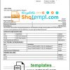 editable template, Paraguay BBVA bank statement template in Word and PDF format