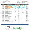 editable template, Paraguay Banco Amambay bank statement template in Word and PDF format