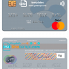 editable template, Peru Banco Banex mastercard credit card template in PSD format