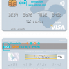 editable template, Peru Banco Banex visa debit card template in PSD format, fully editable