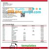 editable template, Peru Banco de Comercio bank statement template in Word and PDF format