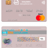 editable template, Peru Banco de Comercio mastercard credit card template in PSD format