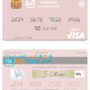 editable template, Peru Banco de Comercio visa debit card template in PSD format