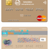 editable template, Poland Banca Intesa mastercard, fully editable template in PSD format