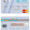 editable template, Portugal Abanca mastercard, fully editable template in PSD format