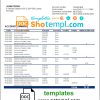 editable template, Portugal Banco BAI Europa bank statement in Word and PDF format