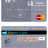 editable template, Qatar Doha Bank mastercard, fully editable template in PSD format