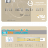 editable template, Qatar Doha Bank visa debit card, fully editable template in PSD format