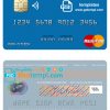 editable template, Qatar Islamic Bank mastercard, fully editable template in PSD format