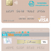 editable template, Qatar Islamic Bank visa debit card, fully editable template in PSD format