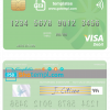 editable template, Romania Garanti BBVA visa debit card, fully editable template in PSD format