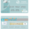 editable template, Russia Bank ZENIT visa debit card, fully editable template in PSD format