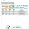 editable template, Russia Credit Bank of Moscow bank proof of address statement template in Word and PDF format