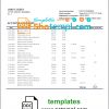 editable template, Russia Zenit Bank bank proof of address statement template in Word and PDF format