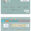 editable template, Saint Kitts and Nevis SKNA Bank visa debit card template in PSD format