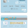 editable template, Saint Lucia Loyal Bank Limited visa debit card template in PSD format