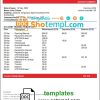 editable template, Saint Vincent and The Grenadines Scotiabank bank proof of address statement template in Word and PDF format