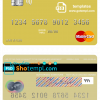 editable template, Saint Vincent and the Grenadines FirstCaribbean International Bank mastercard credit card template in PSD format