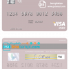 editable template, Saint Vincent and the Grenadines FirstCaribbean International Bank visa debit card template in PSD format