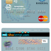 editable template, Salvador Bandesal Bank mastercard credit card template in PSD format