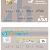 editable template, Samoa Bank of Hawaii visa debit card template in PSD format, fully editable