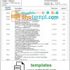 editable template, San Marino Banca di San Marino bank statement template in Word and PDF format