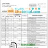 editable template, Sao Tome and Principe Banco Central de S.Tome e Principe bank statement template in Word and PDF format