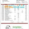 editable template, Saudi Arabia SABB bank statement template in Word and PDF format