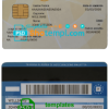 editable template, Italy health insurance card (Tessera sanitaria) template in PSD format, fully editable