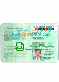 South Africa ID template in PSD format, fully editable (1986 - 2013)