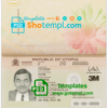 editable template, Utopia passport template in PSD format, fully editable