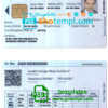 India Union driver license PSD template