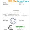 editable template, Uzbekistan Aloqabank account balance reference letter template in Word and PDF format