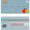 editable template, Senegal Ecobank Sénégal mastercard template in PSD format
