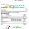 editable template, Senegal Ecobank bank statement template in Word and PDF format