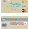 editable template, Serbia The Banca Intesa a.d. Beograd mastercard template in PSD format