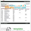 editable template, Seychelles ABSA bank statement template in Word and PDF format