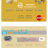 editable template, Sierra Leone Bank of Sierra Leone mastercard template in PSD format