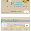 editable template, Sierra Leone Bank of Sierra Leone visa debit card template in PSD format