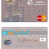 editable template, Singapore UOB Singapore mastercard template in PSD format