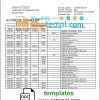 editable template, Slovakia Tatra bank statement template in Word and PDF format