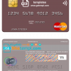 editable template, Slovenia Addiko Bank mastercard template in PSD format