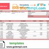 editable template, Slovenia Addiko bank statement template in Word and PDF format