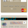 editable template, Slovenia Factor Banka mastercard template in PSD format