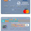 editable template, Solomon Islands ADB Bank mastercard credit card template in PSD format