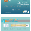 editable template, Solomon Islands ADB Bank visa debit card template in PSD format